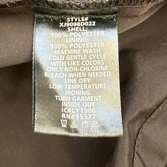 Sanctuary Lightweight Black Rain Jacket Rolled Sleeve, Size Large - Picture 11 of 11